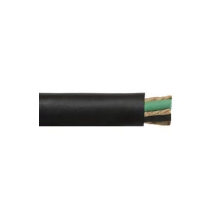 Ascent Portable Cord, SJOOW, 12 AWG, 4 C, Black, CPE, Stranded, 300V, 2500 ft SJO1204OW-0/90CASC